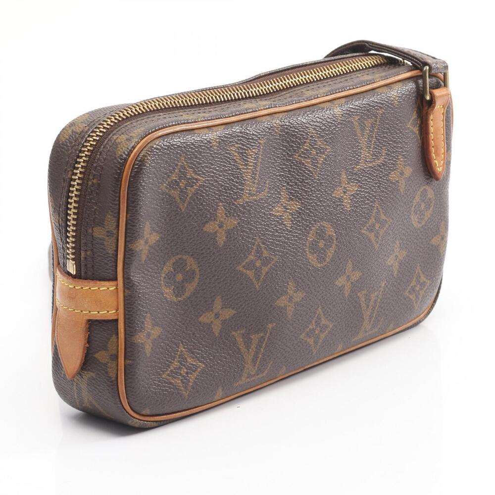 Louis Vuitton Marly Bandouliere Shoulder Bag Canvas Leather Monogram Brown